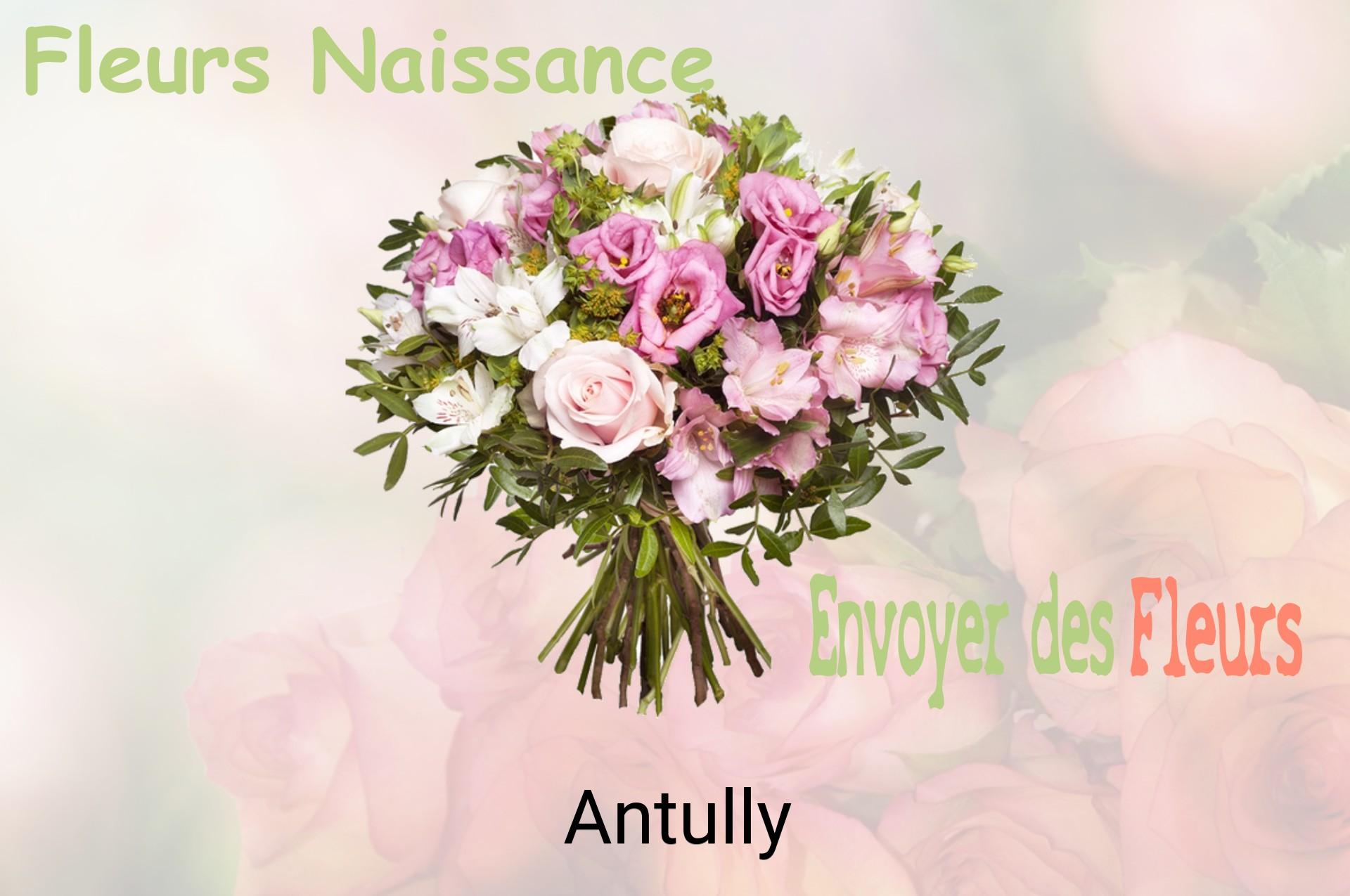 Bouquet de fleurs de naissance livré à Antully